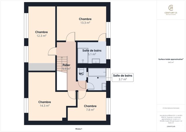 maison à vendre - 5 pièces - 123.0 m2 - RAMBOUILLET - 78 - ILE-DE-FRANCE - Century 21 Maitrejean Immobilier