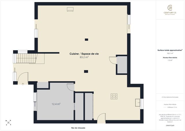 maison à vendre - 7 pièces - 203.0 m2 - RAMBOUILLET - 78 - ILE-DE-FRANCE - Century 21 Maitrejean Immobilier