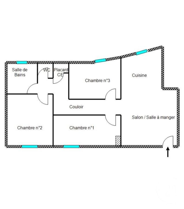 Appartement F4 à vendre - 4 pièces - 82.64 m2 - GALLARDON - 28 - CENTRE - Century 21 Maitrejean Immobilier