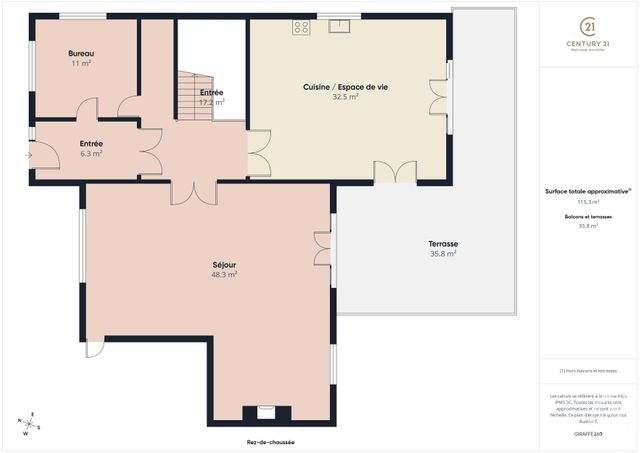 maison à vendre - 8 pièces - 262.0 m2 - RAMBOUILLET - 78 - ILE-DE-FRANCE - Century 21 Maitrejean Immobilier