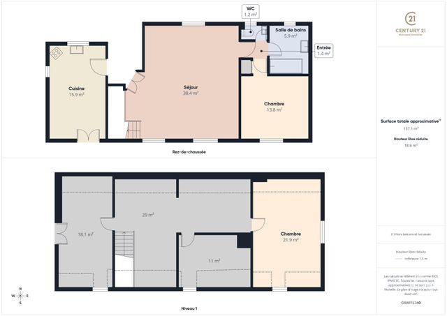 maison à vendre - 5 pièces - 156.0 m2 - PRUNAY EN YVELINES - 78 - ILE-DE-FRANCE - Century 21 Maitrejean Immobilier